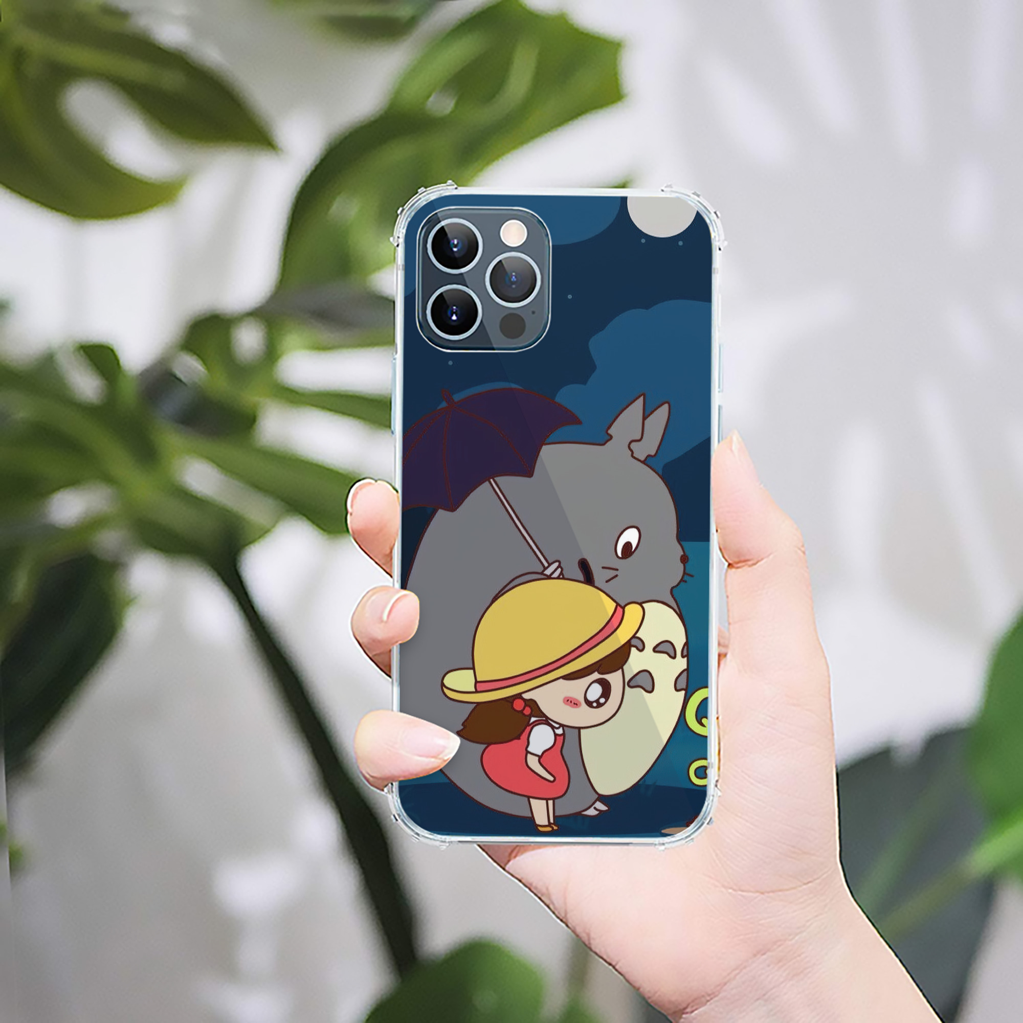 （画像用） となりのトトロ 草壁メイ 草壁サツキ My Neighbor Totoro Satsuki Kusakabe Mei Kusakabe 【iPhone 12シリーズ対応】透明スマホケース（クリアソフトケース）